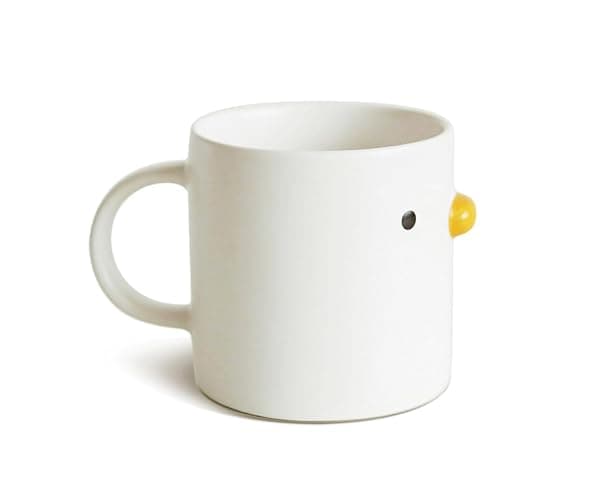 PURROOM Cute Duck Shaped Coffee Mug, 380ml Chicken Design Coffee Cup, Safety Ceramic Latte Cup. Best Gifts for Coffee Lover. - Image 1