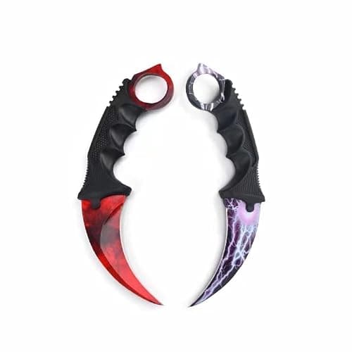 Fixed Blade Camping Knife, Stainless Steel Traning Outdoor Multi Tool, Practice Survival Pocket Knives, Hiking, Fishing, 1 PCS Knife, Random Color thumbnail 2