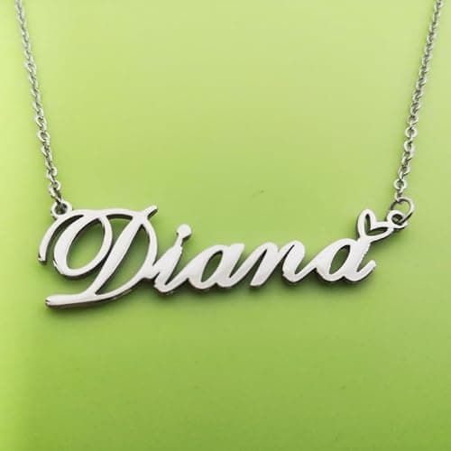 AQGS Custom Name Necklace Customized Personalized Plated Necklace for Mother Daughter Friendship Women Valentine's Day Christmas Birthday New Year Party thumbnail 9