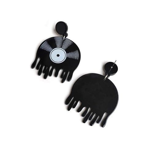MIAIULIA Vinyl Record Earrings 1950's/80's Retro Music Earrings DJ Earrings Jewelry thumbnail 4