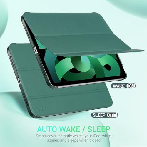 CoBak Case for iPad (A16) 11th Generation 11 Inch 2025, iPad 10th Generation 10.9 inch 2022, Slim Stand Protective Cover with Hard PC Translucent Back Shell Cover, Support Touch ID, Emerald thumbnail 5