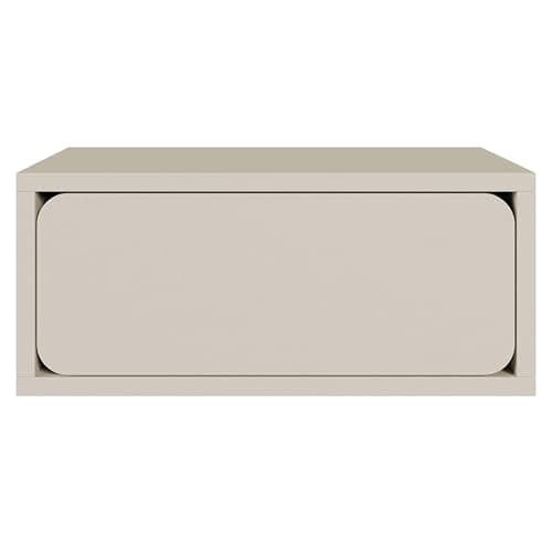 Selsey Nachttisch Beistellschrank Beistelltisch Nachtschrank Hängend Mit Schublade Push to Open Kugelauszüge Graubeige Wuwu - With One Drawer thumbnail 4