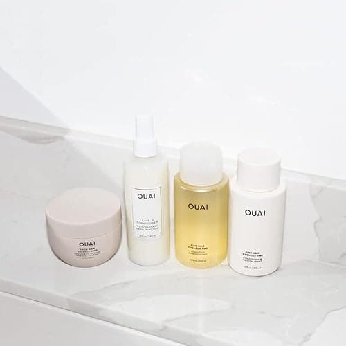 OUAI Fine Hair Shampoo & Conditioner Set, Travel Size - Volumizing Shampoo & Conditioner - With Strengthening Keratin, Biotin & Chia Seed Oil - Sulfate, Paraben & Phthalate Free (3 Oz) thumbnail 8