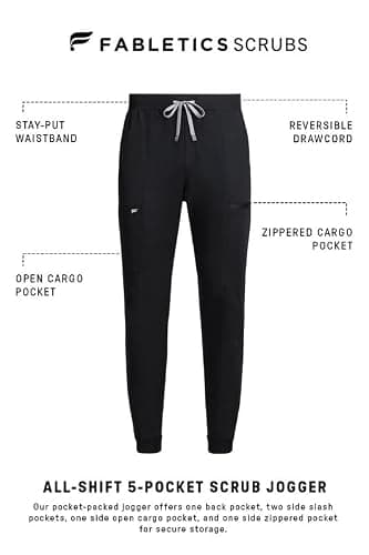 Fabletics Men's All-Shift 5-Pocket Scrub Jogger - MotionTech, 4-Way Stretch, Pocket-Packed, Lightweight, Semi-Slim Fit thumbnail 6