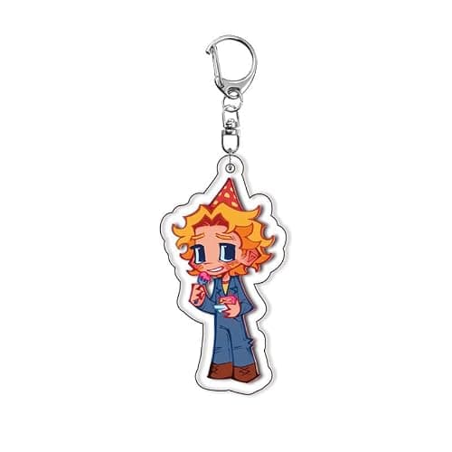 SUJEBRAN 5 Mouthwashings Keychain Horror Game Figures Collection Mouthwashings Acrylic Keyring Bag Charms Decorations thumbnail 6