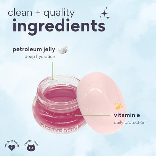 dearcloud Dewy Lip Jam – Hydrating Lip Balm & Gloss with Vitamin E, Korean Skincare (Passion Fruit) thumbnail 2