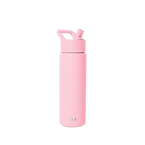 Simple Modern Water Bottle with Straw Lid Vacuum Insulated Stainless Steel Metal Cup Bottles | Reusable Leak Proof BPA-Free Flask for Gym, Travel, Sports | Summit Collection | 22oz, Blush - Image 1