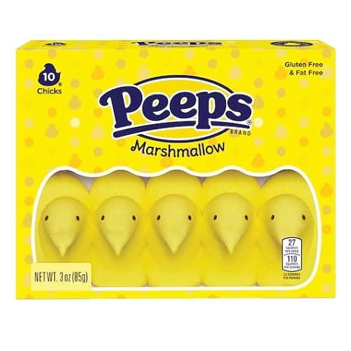 Smiling Sweets Marshmallow Peep Variety Pack - Smiling Sweets - One of Each Color - Blue, Pink, Green, Yellow, and Lavender - Delicious Classic Treats - Perfect for Easter Baskets (Pack of 5) thumbnail 7