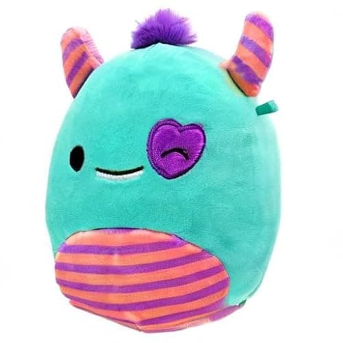 Squishmallows 5" Valentines Leon The Monster, Blue thumbnail 2