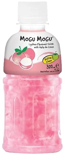 Mogu Mogu Nata De Coco Drink Jelly Texture Fun Refreshment 320ml (Pack of 12, Lychee Flavoured) thumbnail 2