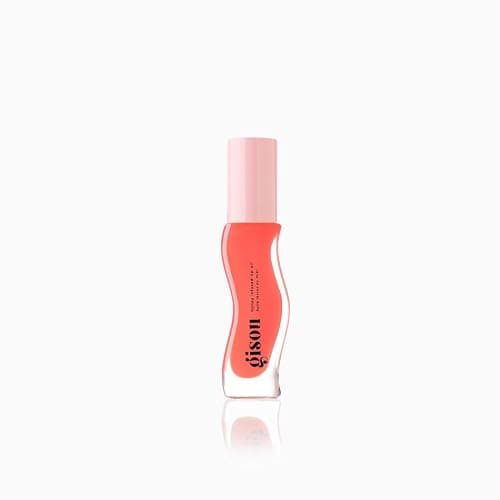 Gisou Honey Infused Hydrating Lip Oil, Nourishing Lip Moisturizer for Dry Lips, 0.27 fl oz (Bee-lini Peach) - Image 1