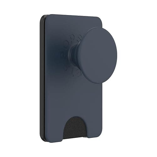 PopSockets Phone Wallet with Expanding Grip and Adapter Ring for MagSafe, Phone Card Holder, Wireless Charging Compatible, Wallet Compatible with MagSafe - Navy Blue thumbnail 4