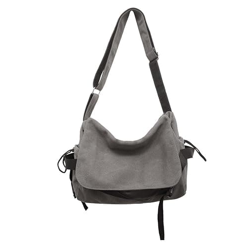 TUPIRIYN Canvas Messenger Bag Large Hobo Crossbody Bag Tote Bag for Women Man Large Size Shoulder Bag Purse Travel - Image 1