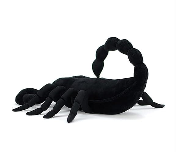 Emperor Scorpion Plush Toy - Realistic 16" Black Scorpion Stuffed Animal, Simulation Soft Creeping Animals Scorpion Stuffed Toys, Unique Plushie Toys Model Dolls Collection for Kids thumbnail 4