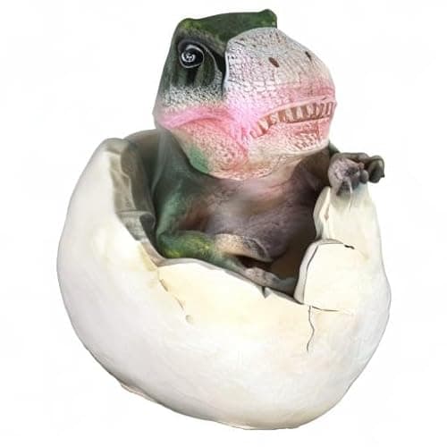 Design Toscano QM2728000 Baby Tyrannosaurus Rex Dino Egg Statue,Full Color thumbnail 6