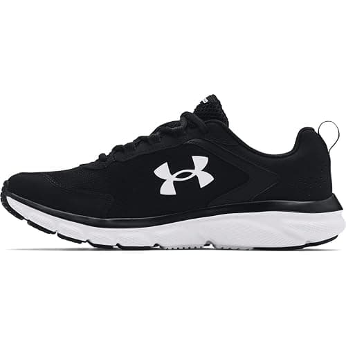 Under Armour Men's Charged Assert 9 Running Shoe - 8.5 X-Wide - Black/White - Image 1