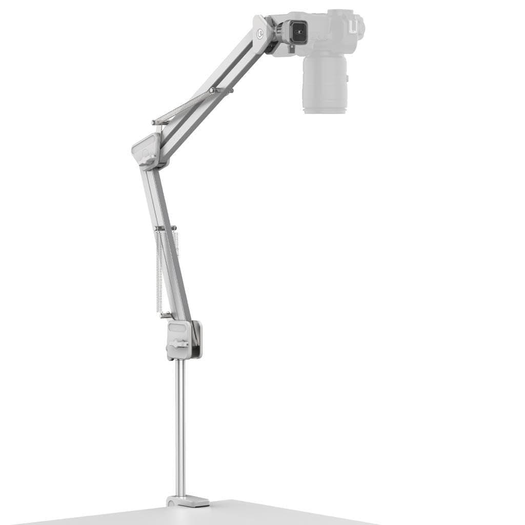 ULANZI TH04 Overhead Camera Desk Mount Tripod, Flexible Microphone Boom Arm Light Stand Mounting Spring-Loaded Design Uka Quick Release Setup 360° Rotatable Ball Head Load Capacity 4.4LBS thumbnail 2