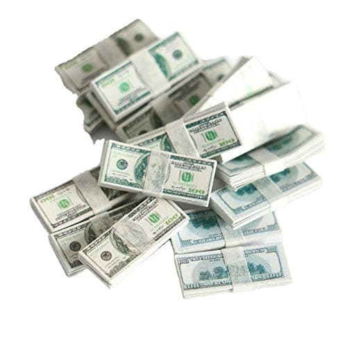 1:12 Dollhouse Miniature Scene Model Mini 150 Pieces Dollar Bills Set (Multicolored) - Multicolored thumbnail 2