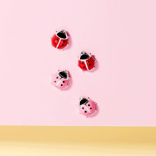 925 Sterling Silver Kids Ladybug Stud Earrings with Safety Screw Back for Little Girls - Cute and Hypoallergenic Twist Locking Screw Back Earrings for Babies, Toddlers, and Young Girls thumbnail 5