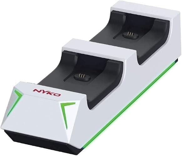 Nyko Charging Station for Xbox Series XS & Charge Base for 2 Controllers w/LED Indicators and Extra USB Port -Controller Charge Stand w/Rechargeable Batteries - Accessories thumbnail 3
