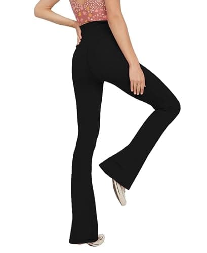 TOPYOGAS Women's Casual Bootleg Yoga Pants V Crossover High Waisted Flare Workout Pants Leggings thumbnail 3