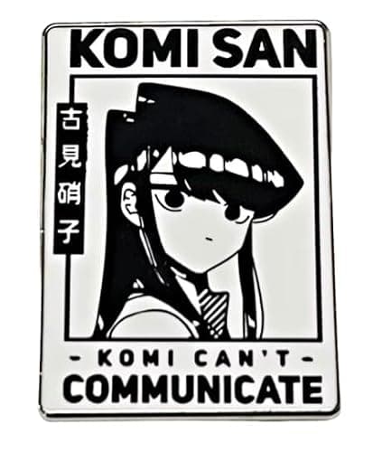 Komi-san Protection Division In We Trust Komi Can't Communicate Anime Manga 1.2" Enamel Pin Badge - Image 1