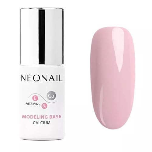 NÉONAIL UV Nagellack - Base Coat Gel UV - Modeling Base Calcium Neutral Pink 7,2 ml - Unterlack Für Nägel - Lack - Gel Nägel - NÉONAIL Modeling Base - Image 1