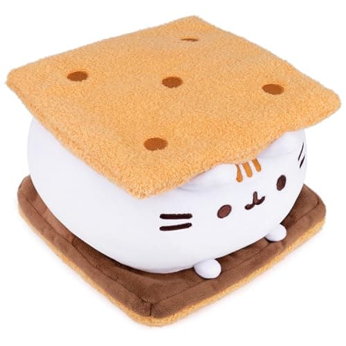 GUND Pusheen S’mores Squisheen Plush, Stuffed Animal for Ages 8 and Up, Brown/White, 12” thumbnail 3