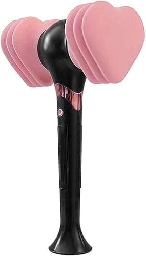 Light Stick Concert Glow Lamp Official Hammer Light Stick Fans Gift Hiphop Stick Fun Heart Luminous Lamp (Pink, Onesize) - Image 1