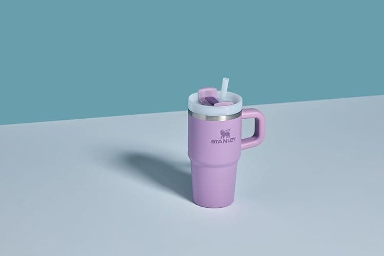 STANLEY Quencher H2.0 Tumbler with Handle and Straw 14 oz | Flowstate 3-Position Lid | Cup Holder Compatible for Travel | Insulated Stainless Steel Cup | BPA-Free | Lilac thumbnail 2