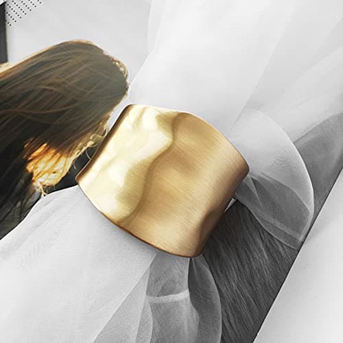 CSIYANJRY99 18K Gold Bracelets for Women Cuff Bangles Thick Gold Chunky Bangle Bracelet Big Wrist Cuff Wrap Bracelet for Women thumbnail 4