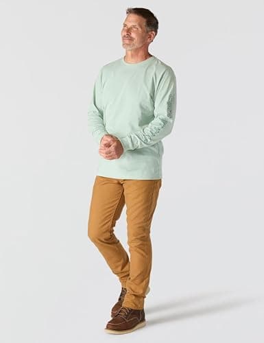 Carhartt Men's Loose Fit Heavyweight Long-sleeve Logo Sleeve Graphic T-shirt thumbnail 4