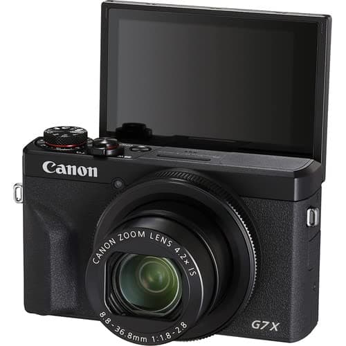 Canon PowerShot G7 X Mark III Digital Camera (Black) (3637C001) + 64GB Memory Card + Card Reader + Deluxe Soft Bag + Flex Tripod + Hand Strap + Memory Wallet + Cleaning Kit (Renewed) thumbnail 6