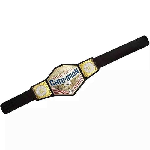 Mattel WWE United States US Championship Role Play Kids Title Belt, Authentic Styling with Adjustable Belt Ages 6 Years Old & Up, Youth, Black thumbnail 3