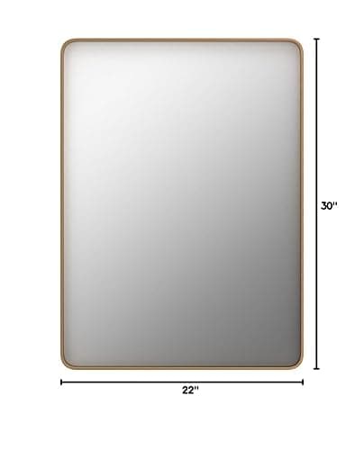 LOAAO 22”X30” Gold Bathroom Mirror thumbnail 2