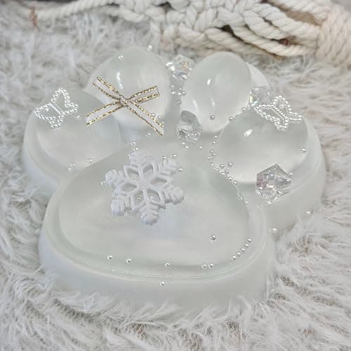 Pawfect Tail Big Taba Squishy Cat Paw, 5 in Large Paw Squeeze Toy Transparent & Milky White for Stress Relief and Relax, Sticky Squishies Fidget Toys for Party Favors Novelty Things Birthday Gift thumbnail 8