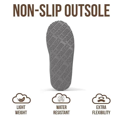 Project Cloud 100% Genuine Leather Womens Slippers with Genuine Australian Shearling Fur Lining Slippers for Women - Non-Slip EVA with Memory Foam Fuzzy Slippers Women Footwear (Nerita) thumbnail 4