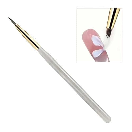 DAIXIANGER 5Pcs Multi-Functional Nail Art Brushes Set, Professional French Tip Brush & Liner Brushes for Gel Polish, DIY Manicure Tools for Ombre, Clean Up & Nail Design thumbnail 6