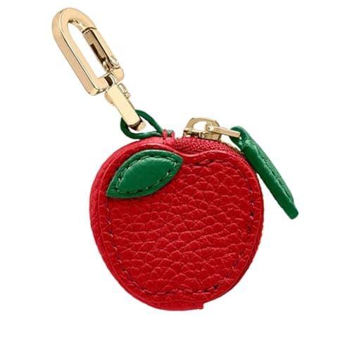 RICHTRUE Cute Strawberry Leather Bag Charm Y2k Keychain with Zipper Preppy Purse Charm Cutecore Accessories Aesthetic Stuff - Image 1