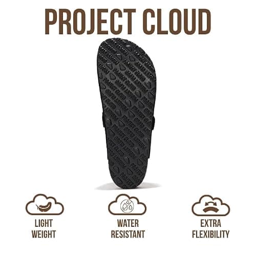 Project Cloud Mens Clogs - 100% Full Grain Genuine Leather Memory Foam Clogs for Men Arch Support Cork Footbed - Non Slip Platform Mules (Brooklyn) thumbnail 4