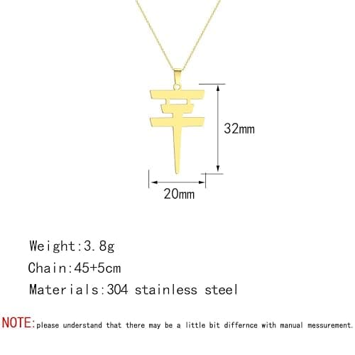Tokio Hotel Necklace Stainless Steel Tokio Hotel Pendant Logo Bill Kaulitz Sign Symbol Men and Women Gift thumbnail 4