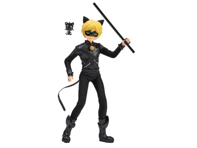 Miraculous Cat Noir Action Doll, 11 inches , Black thumbnail 2