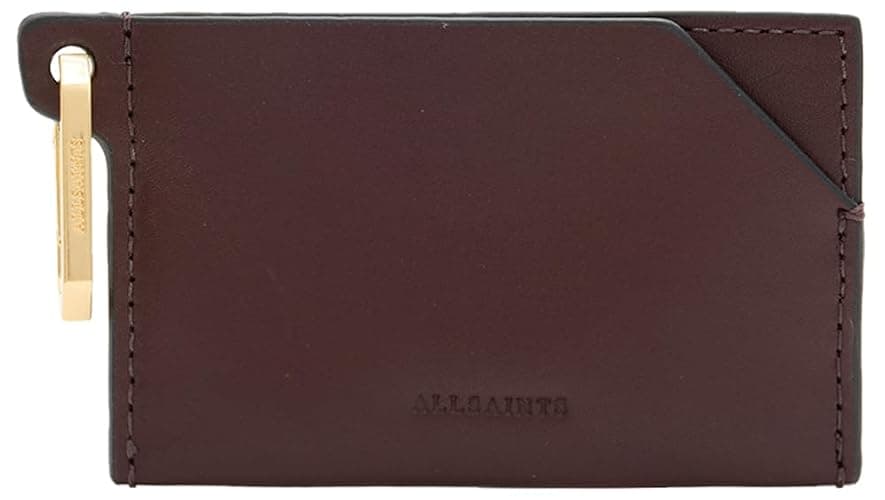 AllSaints Women's HEX CARDHOLDER, Burnt RED - Image 1