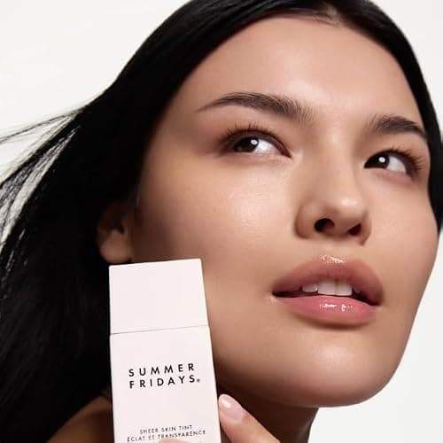 Summer Fridays Sheer Skin Tint - Skin Tint with Hyaluronic Acid - Helps Diminish Uneven Skin Tone - Sheer to Light Coverage - Shade 4 - Light-Medium with Neutral Olive Undertones (1 Fl Oz) thumbnail 4