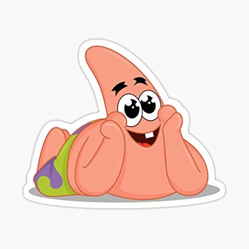 Patrick Star Sticker - Graphic for Auto, Wall, Laptop, Cell, Truck - Windows, Cars - Image 1