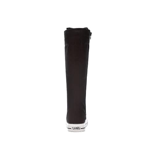 Women's Tall Canvas Lace up Knee High Sneakers thumbnail 4