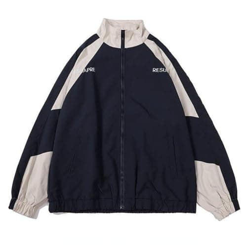 Pbkabiug Vintage Women Jackets Hip Hop Style Patchwork Windbreak Unisex Streetwear Lightweight Jackets Bomber Jackets - Image 1