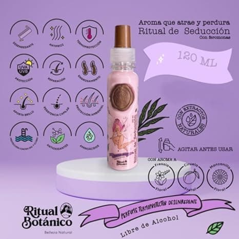 Keratina Ritual Botanico 250ML & Termo Protector 120ML Incluye Cepillo Aplicador & Manual de Instrucciones | Alisado Progresivo Organico Vegano Sin formol ni Amoniaco | Producto Colombiano thumbnail 3
