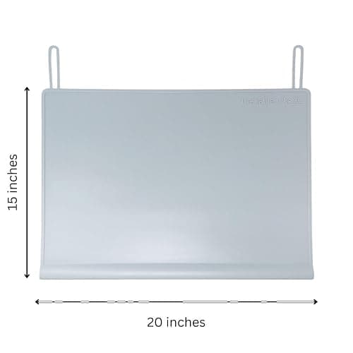 The Table Tyke Table Tyke Placemat XL Silicone Baby Placemat with Teething Edge Bumper - Waterproof Toddler Table Mat for Eating, BPA Free, Dishwasher Safe (Grey) thumbnail 3