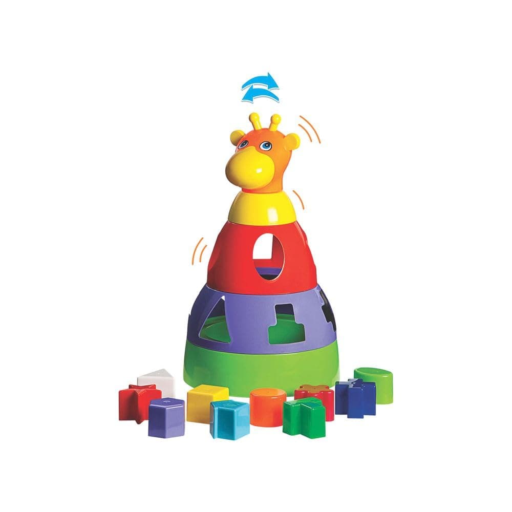 Brinquedo Educativo Girafa Didática com Blocos Merco Toys, cores sortidas, 1 unidade - Image 1
